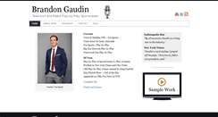 Desktop Screenshot of brandongaudin.com